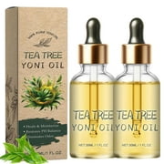 2-Pack Yoni Oil Natural Feminine Oil for Women Ph Balance - Feminine Deodorant, Vaginal Moisturizer, Eliminates Odor Body (Tea-Tree)